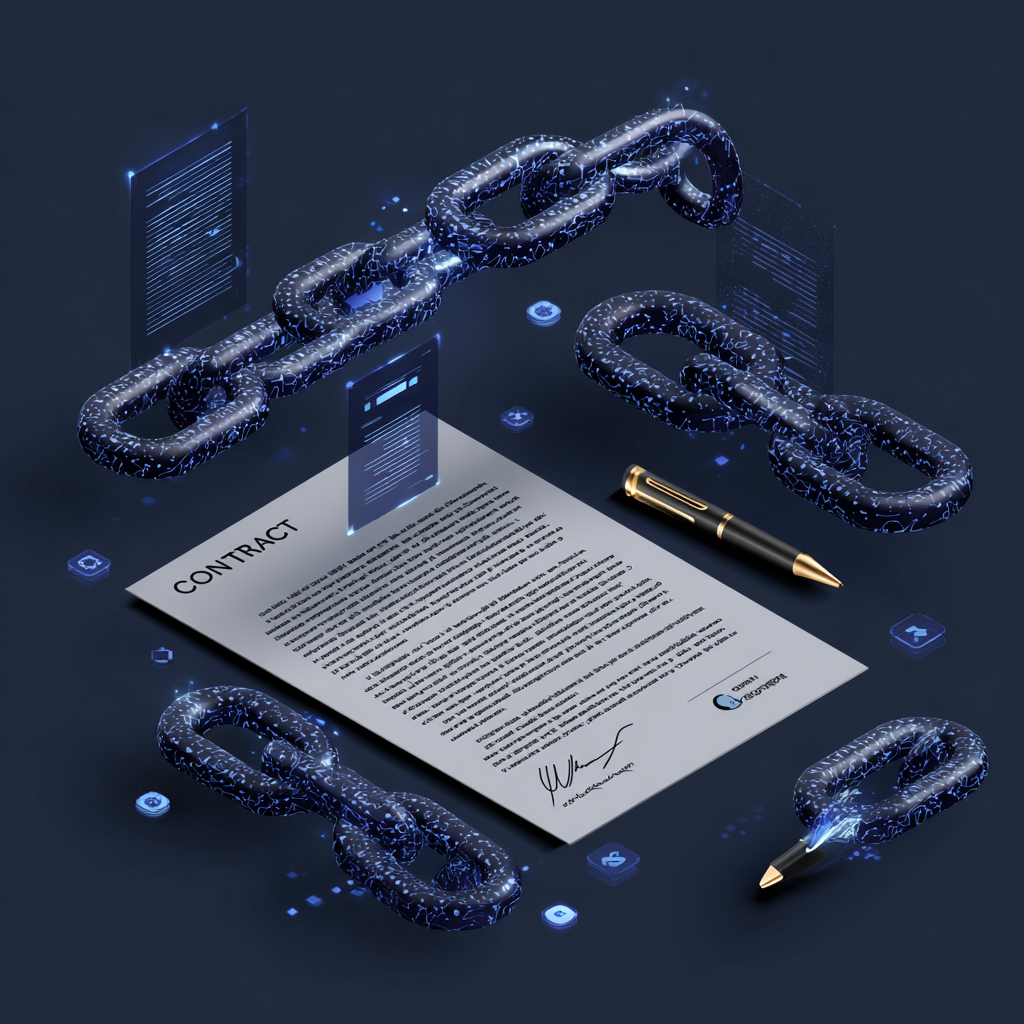 Digital contract illustration